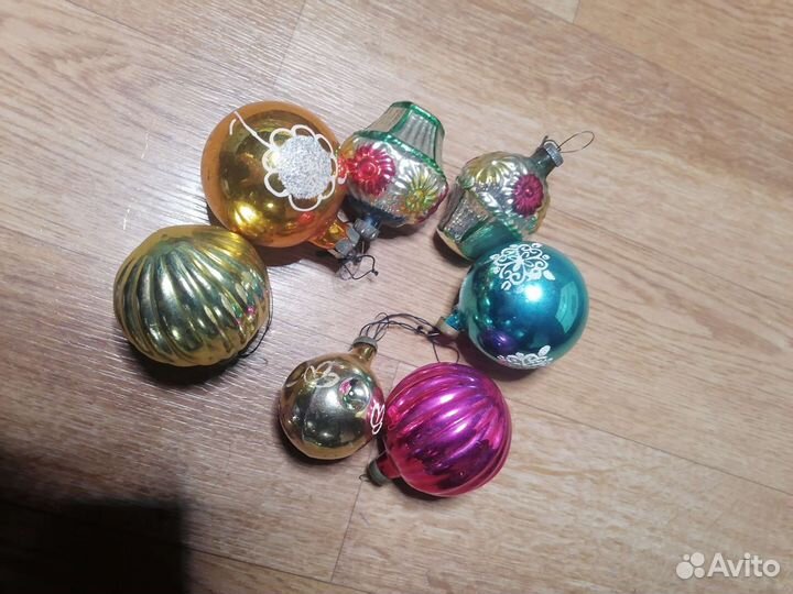 Игрушки ёлочные советские