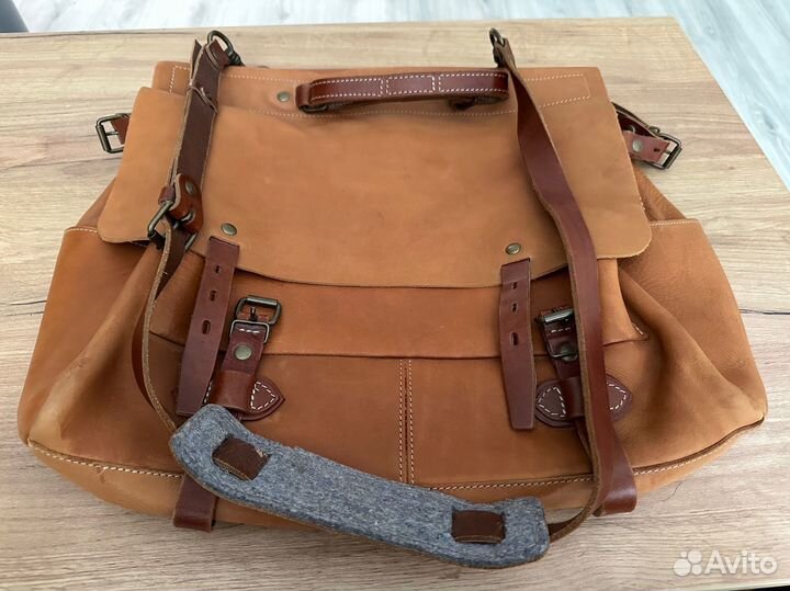 Портфель кожаный мужской Bleu de Chauffe