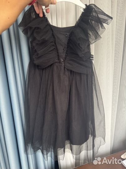 Платье hm 122 черное нарядное