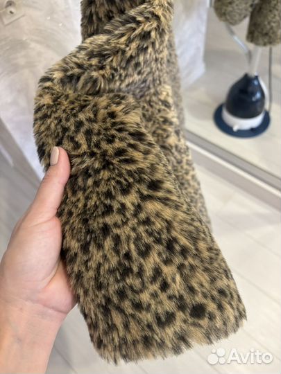 Искусственная леопардовая шуба