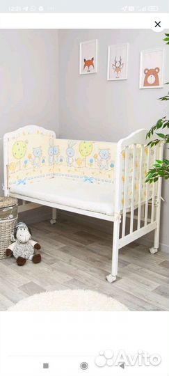 Мягкие бортики, икея Химмельск, подушка, одеяло