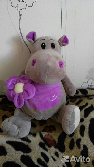 Мягкая игрушка бегемот