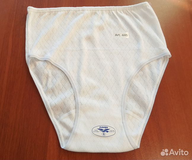 Жеские трусы высокой посадки 100% хлопок Разм.6 Ит