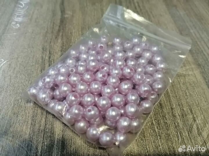 Бусины, полубусины под жемчуг для рукоделия