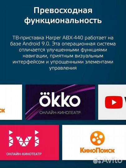 Медиаплеер Android 9.0 Смарт тв приставка ABX-440