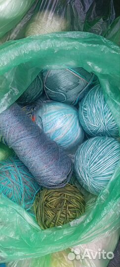 Пряжа нитки для вязания пакетом