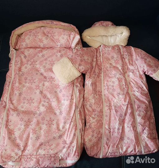 Конверт на выписку для девочки зима