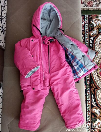 Детский костюм зимний для девочки 82-86