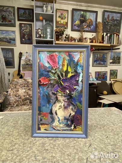 Картина новая для интерьера с цветами
