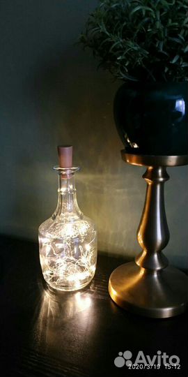 «Бутылка с гирляндой»