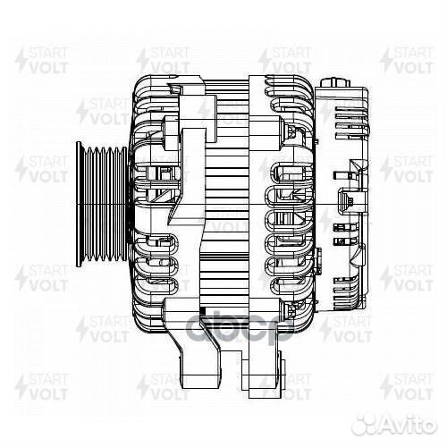 Генератор 12V 110A со шкивом Chery Tiggo T11 0