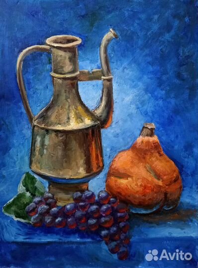 Картины Натюрморт с тыквой и Зимний закат