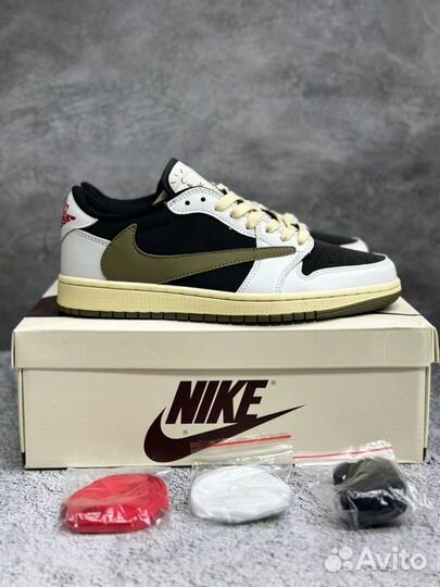 Кроссовки Nike air JorJordan 1 Low Olive