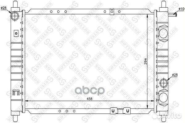10-25329-SX радиатор системы охлаждения Daewoo