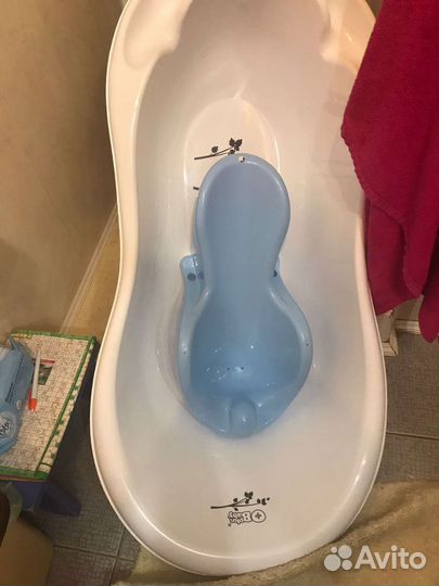 Ванночка для купания с горкой