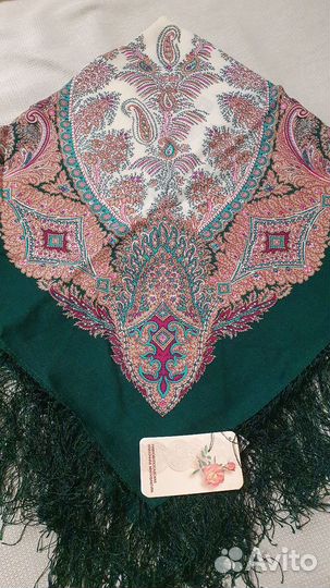 Павловопосадский платок, оригинал, шерсть