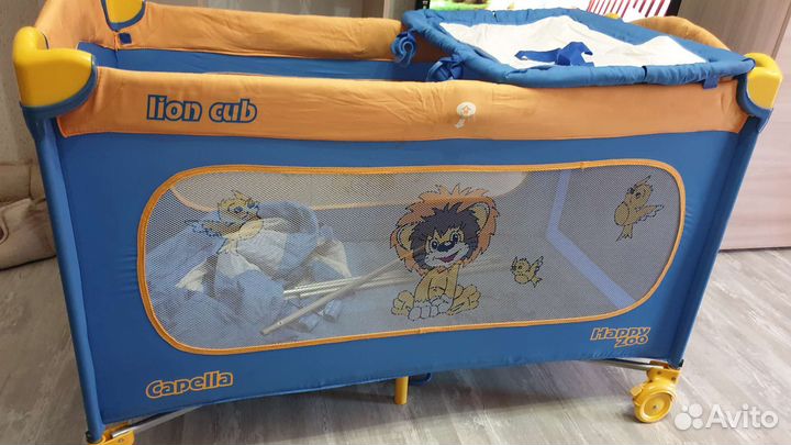 Кровать-манеж б/у