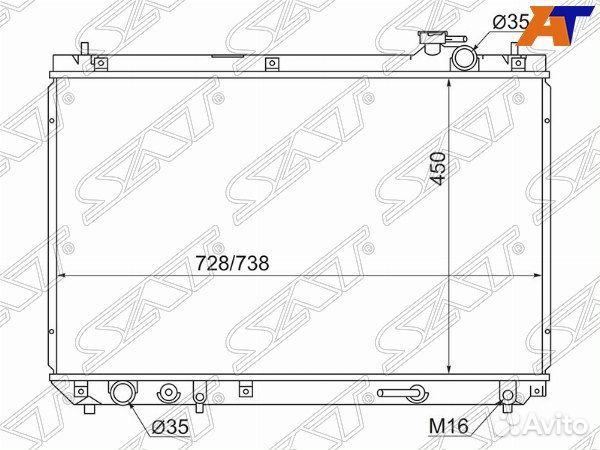 Радиатор lexus RX300