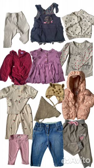 Детские вещи пакетом на девочку 80-86