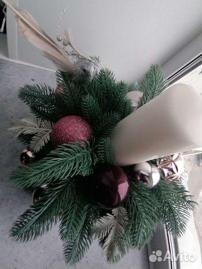 Новогодняя композиция в бокале