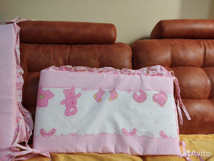 Комплект в кроватку с балдахином