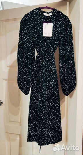 Платье миди на запах,новое, р-р 44