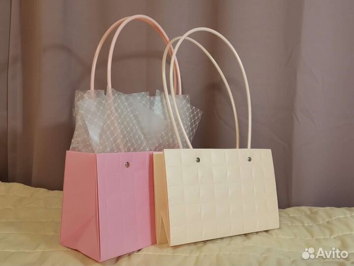 Пакет подарочный сумочка основа для букета