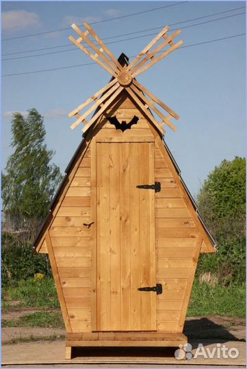 Дачный туалет с лебедем GXE