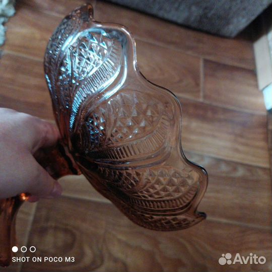 Ваза для фруктов на ножке СССР