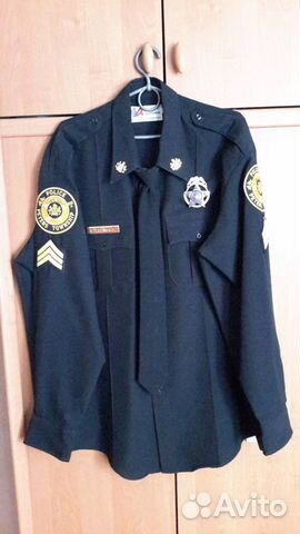 США. Рубашка полицейского с знаком. Оригинал