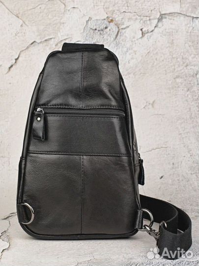 Сумка кожа черная мужсkая