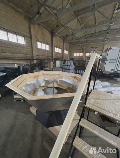 Чан из нержавейки 1800мм на 2-4 человека