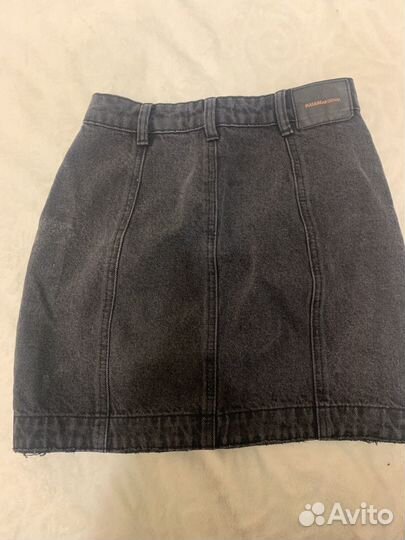 Юбка джинсовая черная