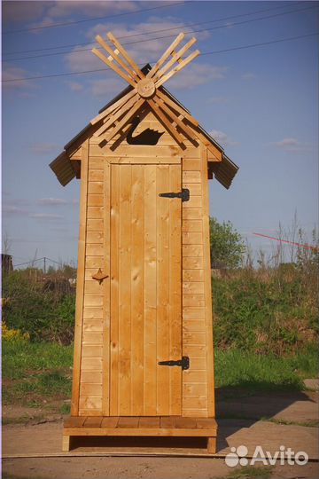 Дачный туалет деревянный WAT889