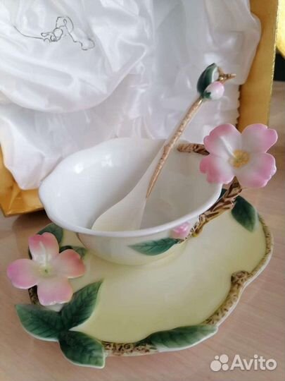 Чайная пара с ложкой