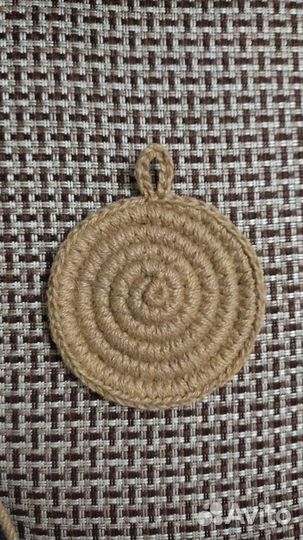 Подставка под горячее из джута