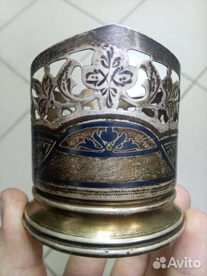 Подстаканник серебро кубачи 875