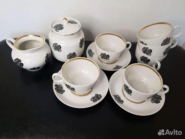 Чайный сервиз фарфор СССР, 