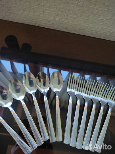 Набор ложки вилки (по 6 штук) из нержавеющей стали