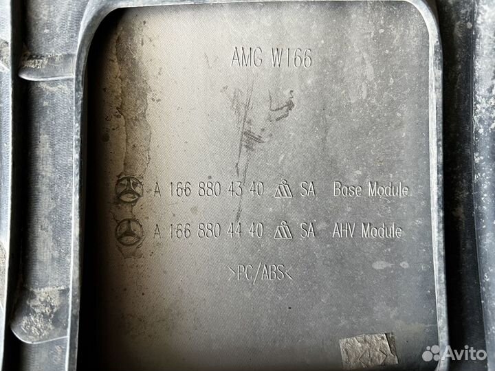 Юбка заднего бампера Mercedes ML 350 w166 AMG