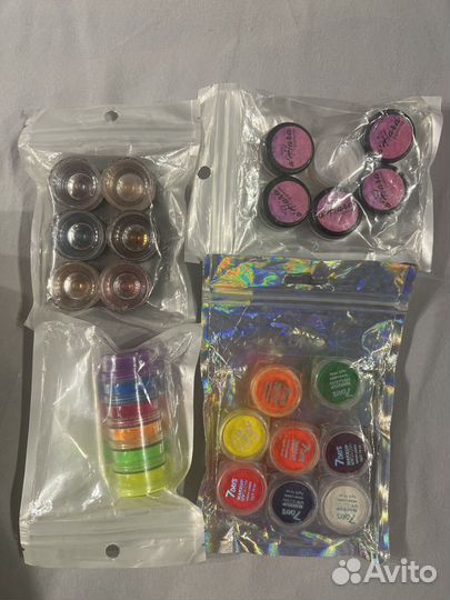 Сет пигментов сиящие и матовые, акваподводки