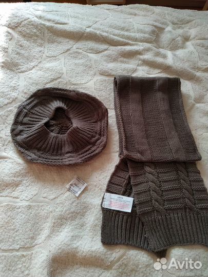 Берет, шарф(новое)