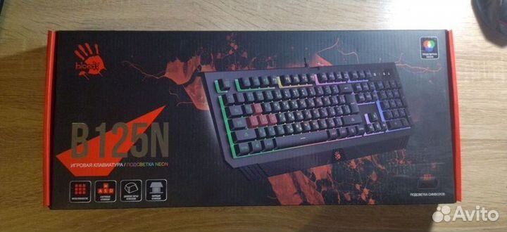 Игровая клавиатура A4Tech Bloody B125N Black