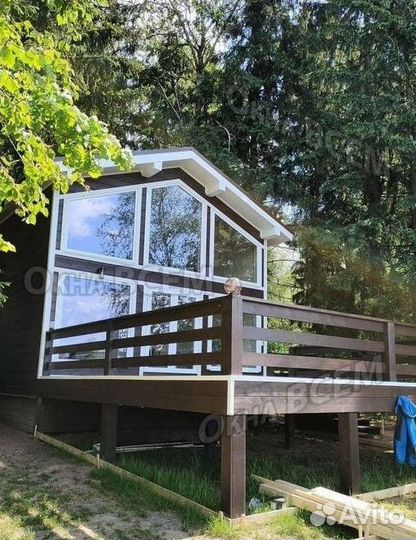 Остекление окон и балконов пвх