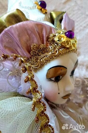 Арлекин Пикардо,винтажная коллекционная фарфоровая