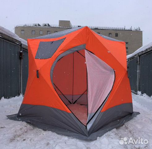 Зимняя палатка куб трехслойная