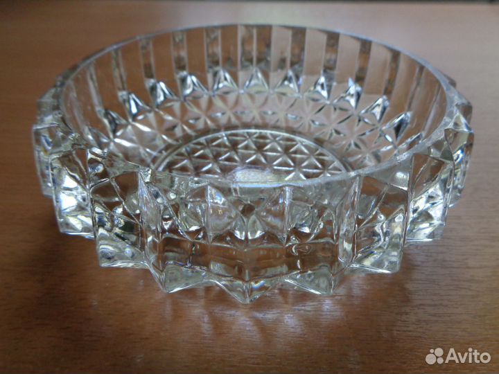 Хрустальная пепельница СССР с клеймом