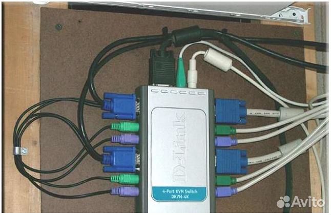Переключатель KVM dkvm-4K PS2 для 4 пк