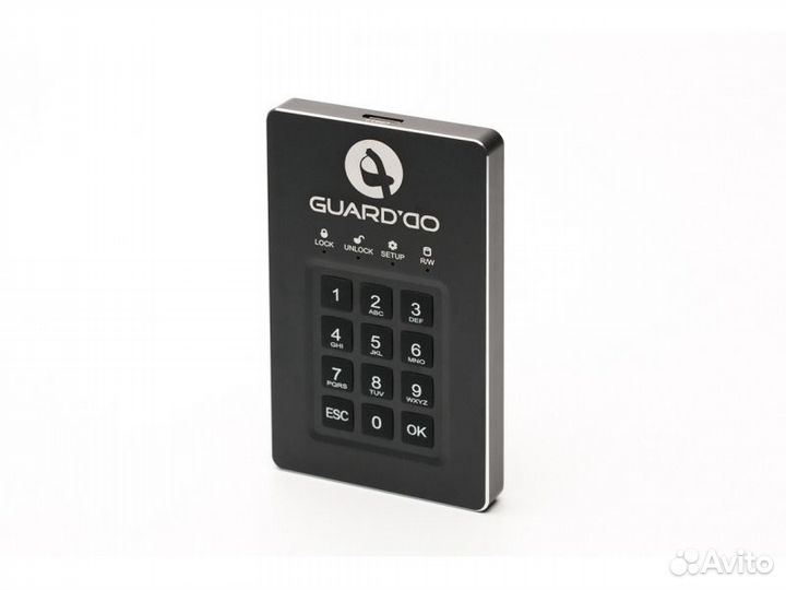 Жесткий диск с шифрованием Guarddo 500GB USB 3.0