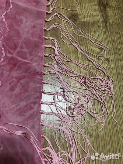 Палантин (шарф) розовый 70*170 см